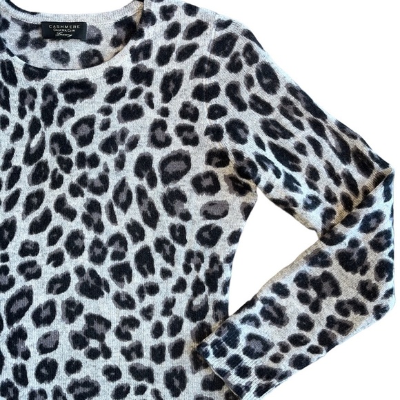 Charter Club Cashmere Leopard Print Size extra Small - Picture 6 of 13